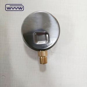 Customizable 1/4 BSPT Bottom Connection Vacuum Oil Filled Pressure Gauge Raw of
