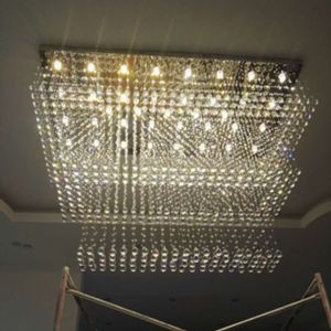 Modern Design Large Crystal Chandelier Hotel Lighting AC110V 220V Hotel