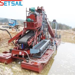Cyclone Type Cast Iron Chain Bucket Gold and Diamond Dredger for Sand Sand