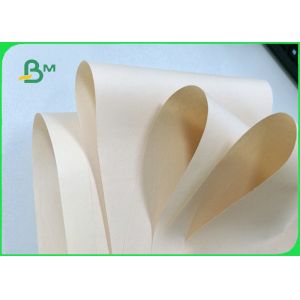 Width 240 - 500mm Good Stiffness Stable Thickness 50gsm FDA Kraft Paper In Roll