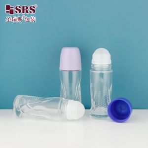 BLPG-A 50ml Big Capacity Empty Glass Roller Ball Bottle For Deodorant Gel Serum