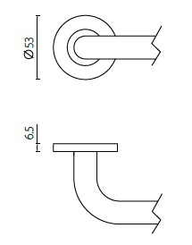 Stainless Steel Fire Door Lever Handle EN1906 and EN1634 Satin Finish
