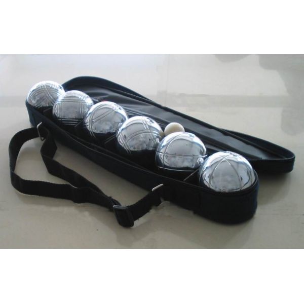 Buy 6 boule set in zip up case including metal boules balls boule set at wholesale prices