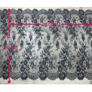 White Decorative Eyelash Lace Trim with 80cm Width CY-HB0460