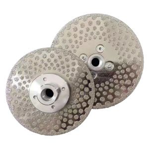 M14 Double Sided Electroplated Diamond Disc For Marble Granite Grinding And