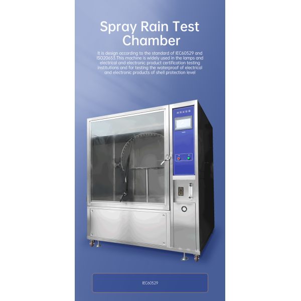 Water Waterproof Test Cabinet IPX3 IPX4 IPX5 IPX6 Rain Drop Tester Rain Simulation Chamber Environmental Rain Spray Test