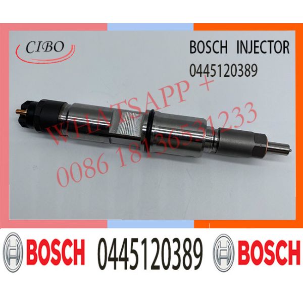 Buy 0445120389 with nozzle DLLA143P1696 for Wechai WP12 Diesel Fuel Common Rail Injector 612630090012 612640090001 at wholesale prices