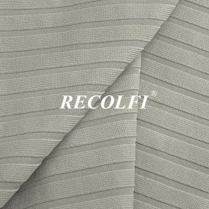 Stretch Ribbed Activewear Knit Fabric Eco Friendly Gym Wearing Warm Up Suits