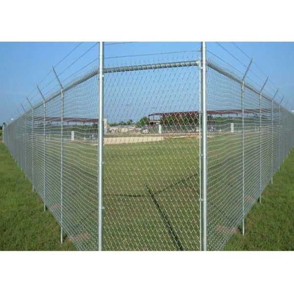 Buy 8 Ft Galvanized PVC Coated Cyclone Wire Mesh Chain Link Fence Roll For Philippines at wholesale prices
