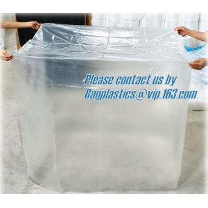 Plastic flat bottom vinyl cover /plastic poly pallet cover, Big square bottom