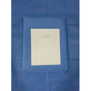 SMS Waterproof Sterile Fenestrated Drape , Eye Drape With Pouch / Incise