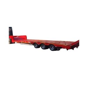Jost Kingpin 80t 3 Axle Low Bed Trailer For Smooth And Safe Crane Machine