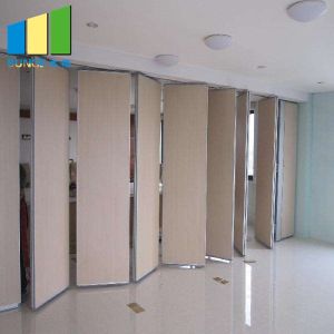 Aluminium Gypsum Board Fabric Folding Classroom Partitions Soundproofing Movable