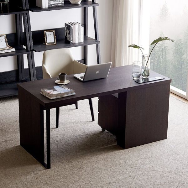 ODM Drescher Desk With Removable Drawers Smoked Wood Star Hotel Room Furniture