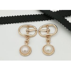 Decorative Ladies Shoe Buckles , Delicate Shoe Metal Accessories 3.1g