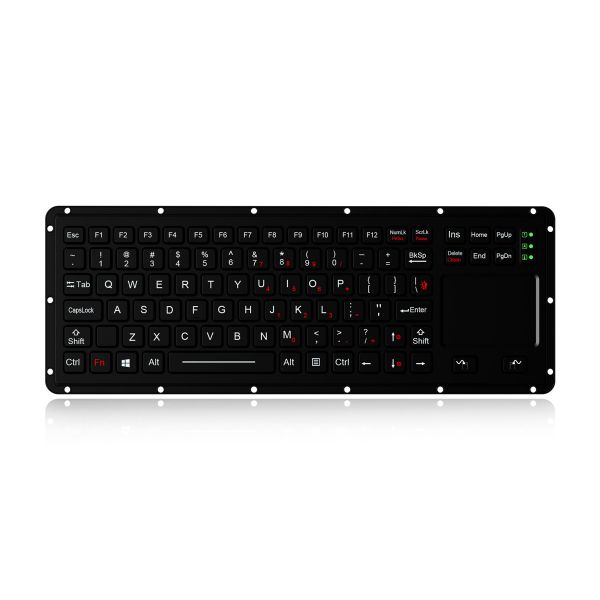 MIL-STD-461G MIL-STD-810F Compliant Military Rugged Keyboard with Touchpad 315
