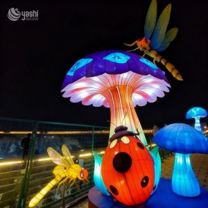 Waterproof Mushroom-Shaped Lanterns by Zigong Lantern Manufacturer - Outdoor