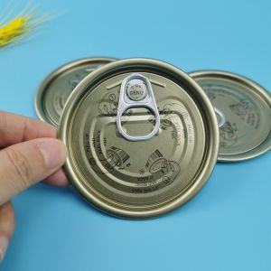 FDA 52mm 56mm 65mm Tinplate Jar Lids Easy Open End