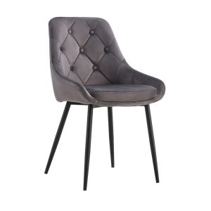 Fabric Velvet Dining Chair Metal Legs 560x560x840mm