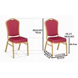Metal Frame Hotel Banquet Chairs For Party Wedding Steel Thickness 0.6-1.2mm