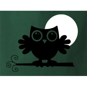 Cotton Tote Bag Women An Owl in the Moonlight