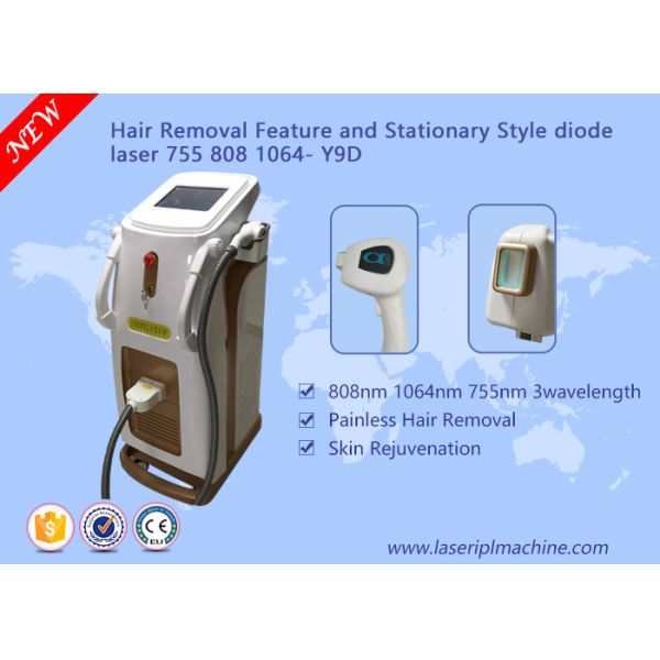 Buy Depilation Diode Laser Hair Removal Machine 3 Wavelength 755nm 808nm 1064nm at wholesale prices