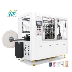 High Speed 9 OZ Paper Cup Machine 140gsm Automatic Ultrasonic With PLC Control