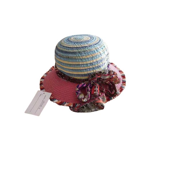 Buy Customize Wholesale Summer Wide Brim Sun Hat Natural Straw Hats Custom Beach Straw Hat at wholesale prices