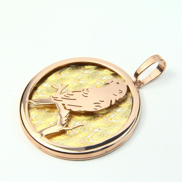 Fashion High Quality Fashion Stainless Steel Round Shapped Necklace Pendant