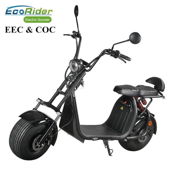 Buy 60V 12ah/20ah Two Wheels Electric Scooter EcoRider ES057 Citycoco 6-8 Hours Charging Time at wholesale prices