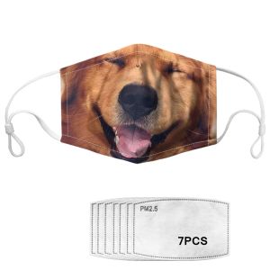 Adjustable Earloop Anti Pollution Printed Face Mask