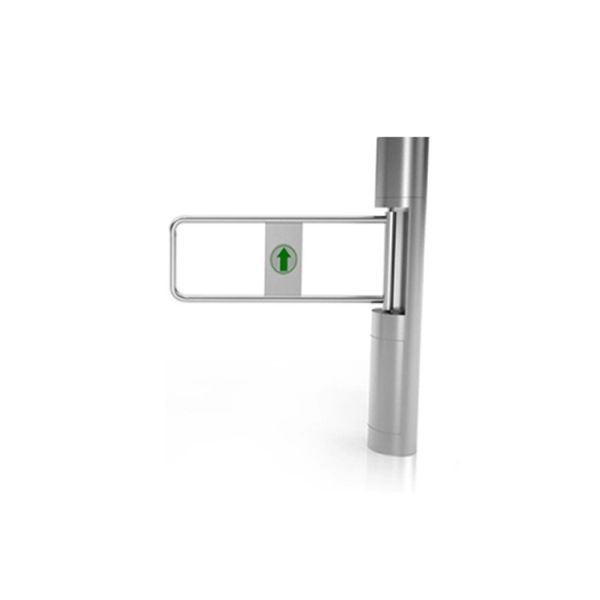 168mm Column Clear Toughened Glass Swing Turnstile Face Recognition