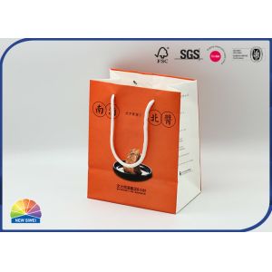 Matte Varnishing Cotton Handle 180gsm Paperboard Bag 4c Print