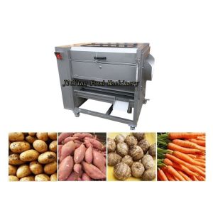 Commercial Fruit Taro Carrot Onion Vegetable Washing And Peeling Machine