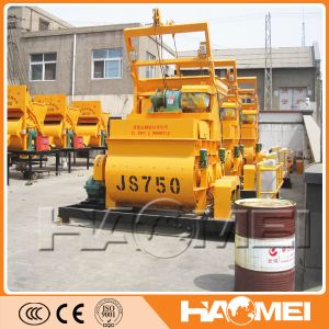 JS750 twin shaft concrete mixer