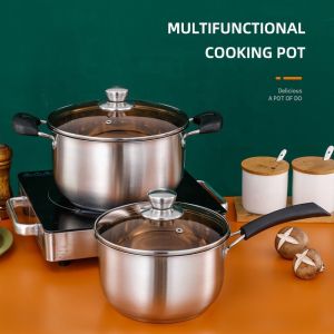 High Quality Home Kitchen Cooker Pasta Pot Stainless Steel Soup Stock Pot