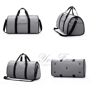 Convertible Garment Weekender Bag , Water Repellent Weekend Flight Bag