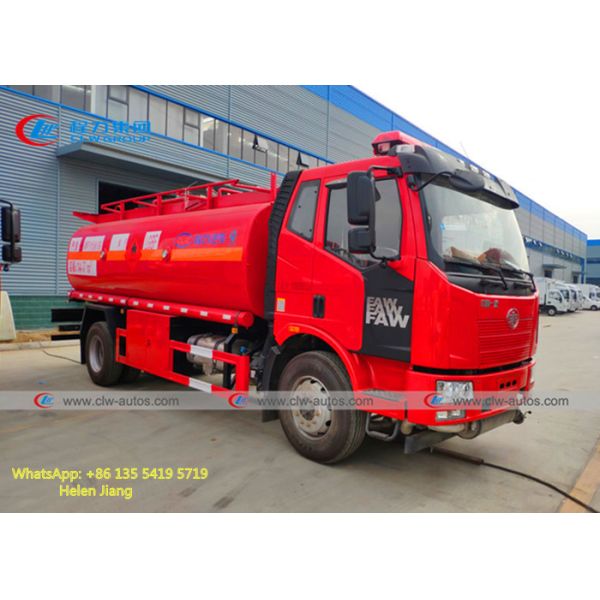 Buy LHD FAW 4x2 15cbm Oil Transport Truck With Pump at wholesale prices