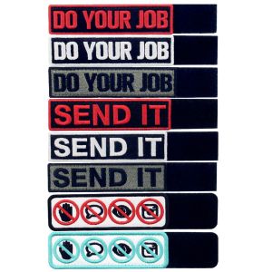 Clothing Garment Embroidery Custom Embroider Patch Hook and Loop Patch