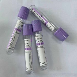 Hospital Medical Lavender Cover Vacuum Blood Tube OEM Accept