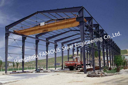 Steel Framelight Pre-Engineered Building Dimension Customized For Workshop