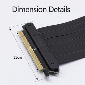 PCIE 4.0 PCIE Cable 16X Extender Riser Card PCI-E 3.0 Extension Cable 90 Degree
