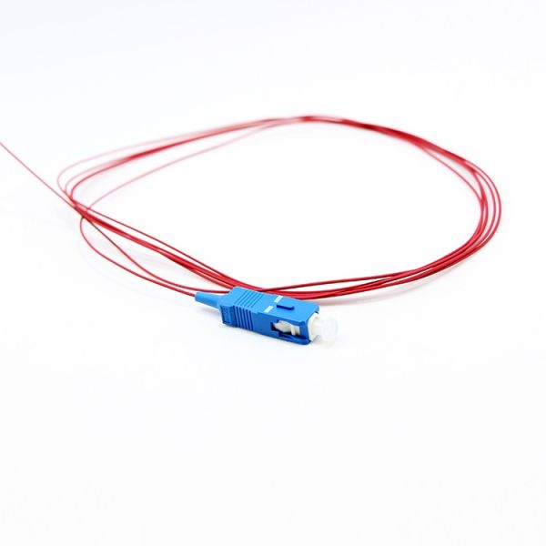 SC Fiber Pigtail 2m SM G657A 9/ / 125 Simplex 900μm red Color LSZH TIght buffer