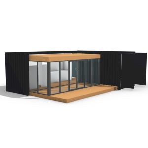 20HC Villa Economical Prefabricated Shipping Container Homes