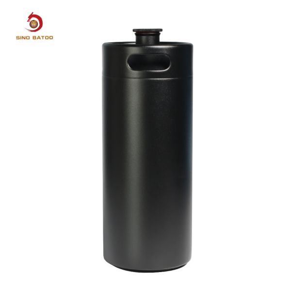 Buy Craft Beer Stainless Mini Keg Single Wall 4l Black Power Coating Barrel at wholesale prices