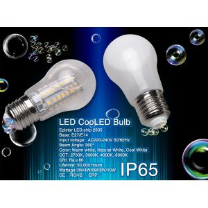 Led Coolled Bulb IP65 3W/4W/6W/8W/10W 360°Beam Angle for lighting lamp