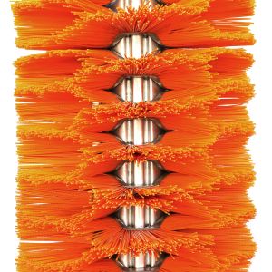 China Robust Galvanized Frame Livestock Scratching Brush Diameter 550mm on sale