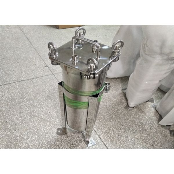 Precision Grade Single Bag Filter Housing SS 304/316L Material For Liquid Filtration