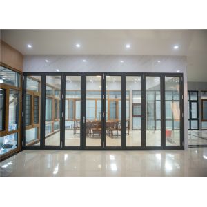 Office Floor Aluminium Glass Window Gray Subframe Powder Coated Waterproof