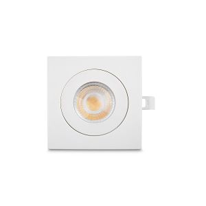 Matt White Gimbal Light Fixture